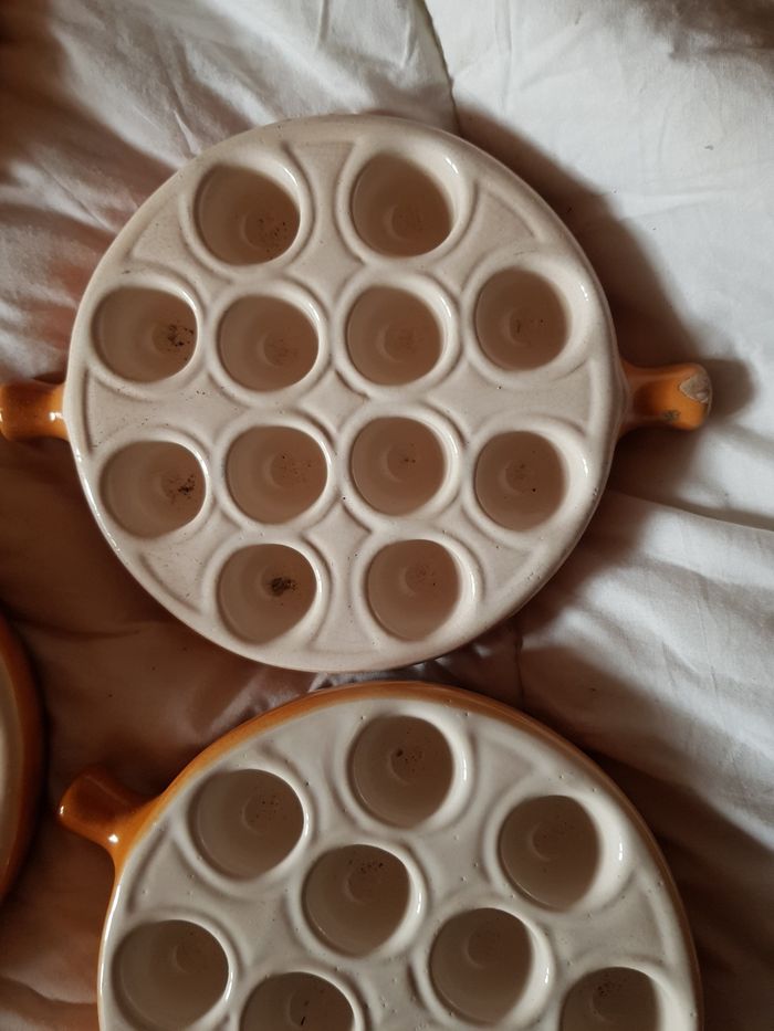 6 assiettes à escargots - photo numéro 3