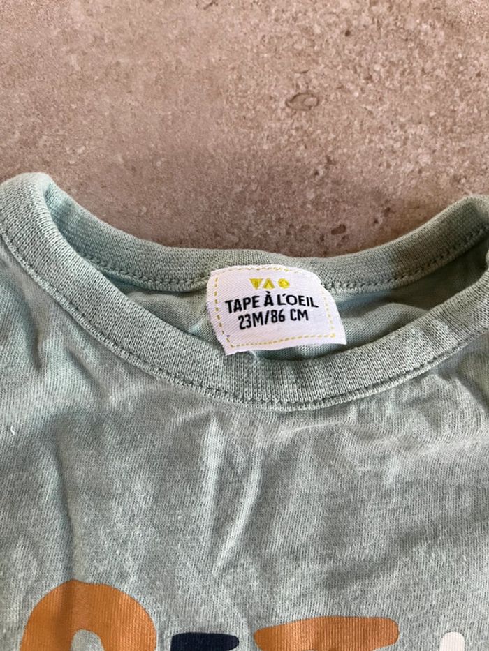 2 tee shirts tape à l'œil garçon - photo numéro 2