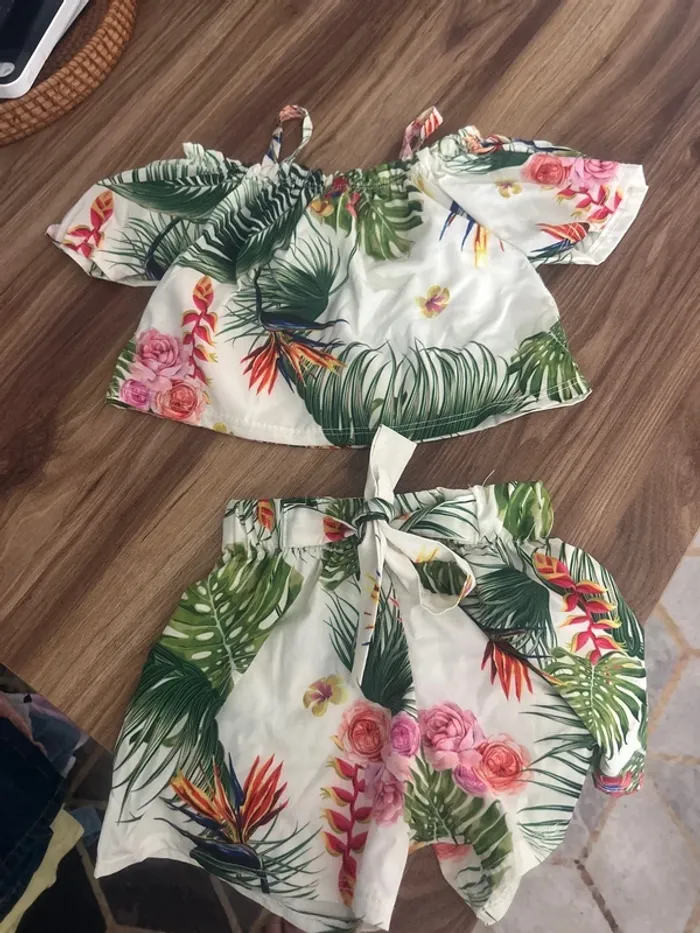 Ensemble été  bébé fille 2 ans