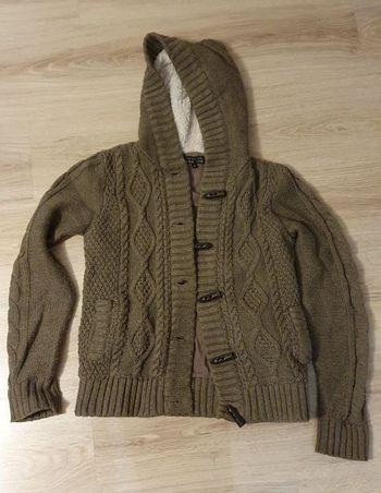 Veste pull chaude polaire grise Cache-cache T1