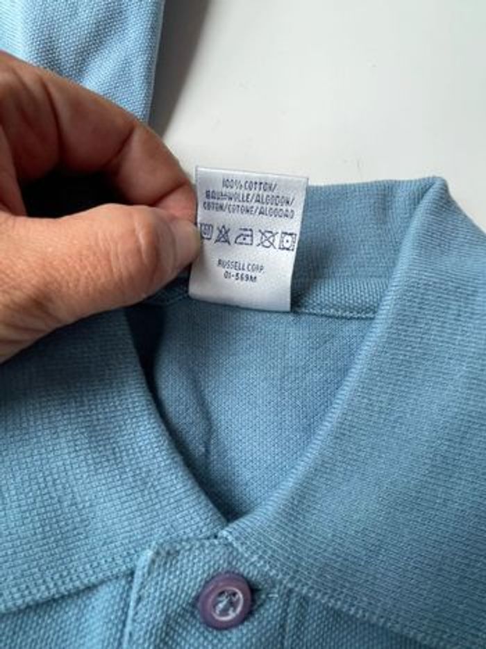 2 polos neuf bleu taille S/M jerzees - photo numéro 3