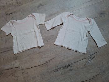 2 tee shirt fille 6 mois