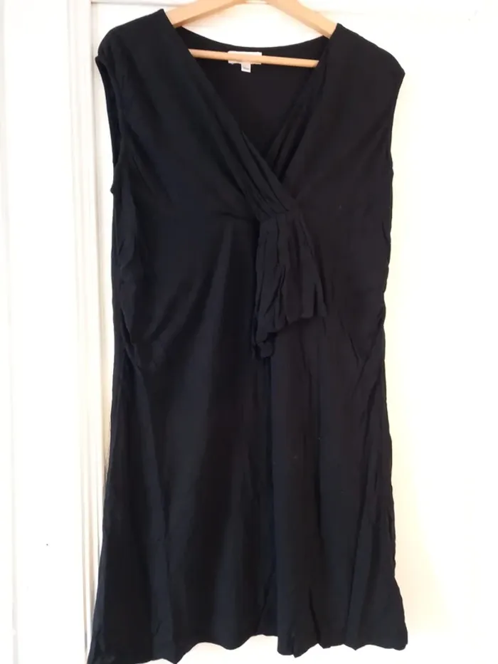 Robe noire maternité, Taille 38/40, fluide, agréable à porter