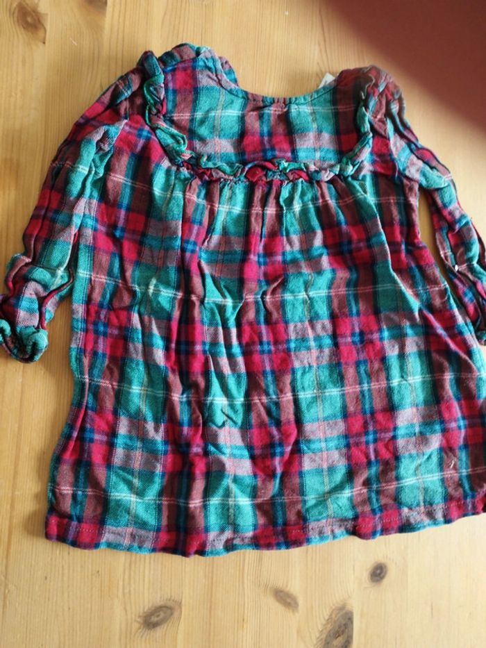 Blouse à carreaux