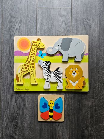 Lot de 2 puzzles 3D