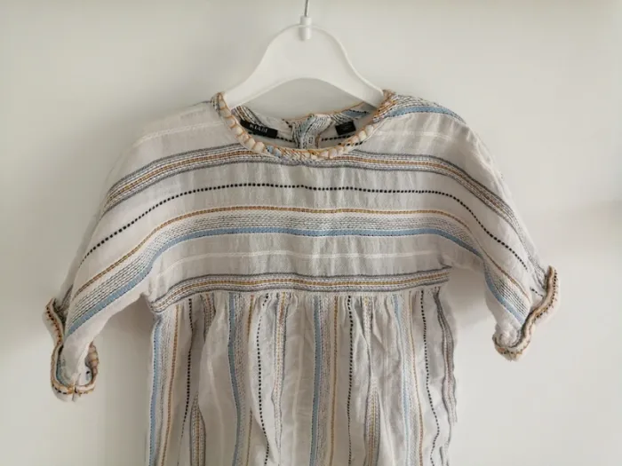 Ensemble robe manche 3/4 kiabi broderie et culotte esprit bohème - photo numéro 2