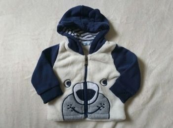 Veste à capuche Babouillage 6 mois