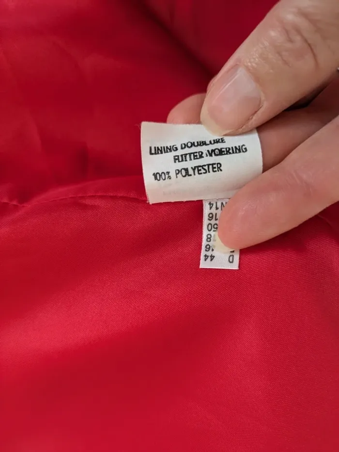 Veste blazer d'été rouge - taille 46 - photo numéro 8