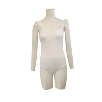 Body blanc Kiabi rayures ton sur ton - taille S - Neuf A629