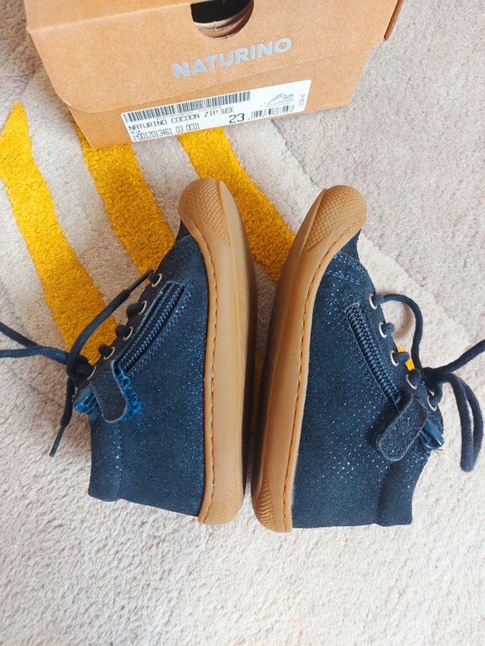 Naturino Cocoon ZIP bleu paillettes 23 - photo numéro 5