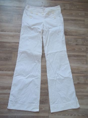 Pantalon pont flare Cache Cache blanc 38