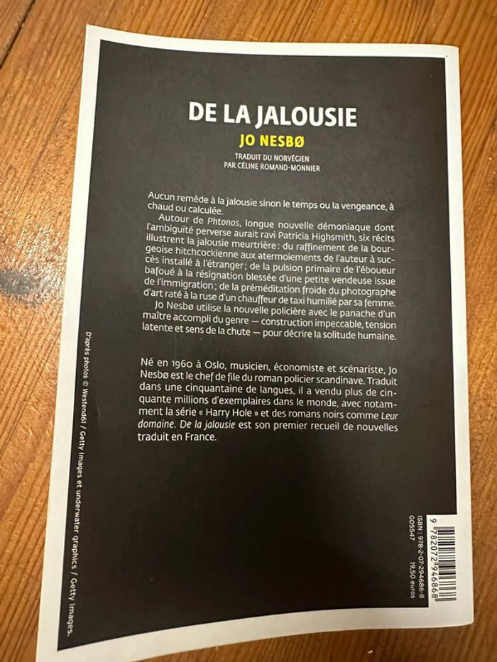 Livre De La Jalousie par Jo Nesbo - photo numéro 3