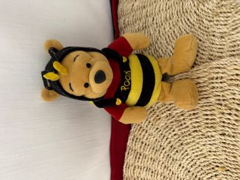 Doudou Winnie l Ourson Abeille Bumble Bee Pooh Walt Disney