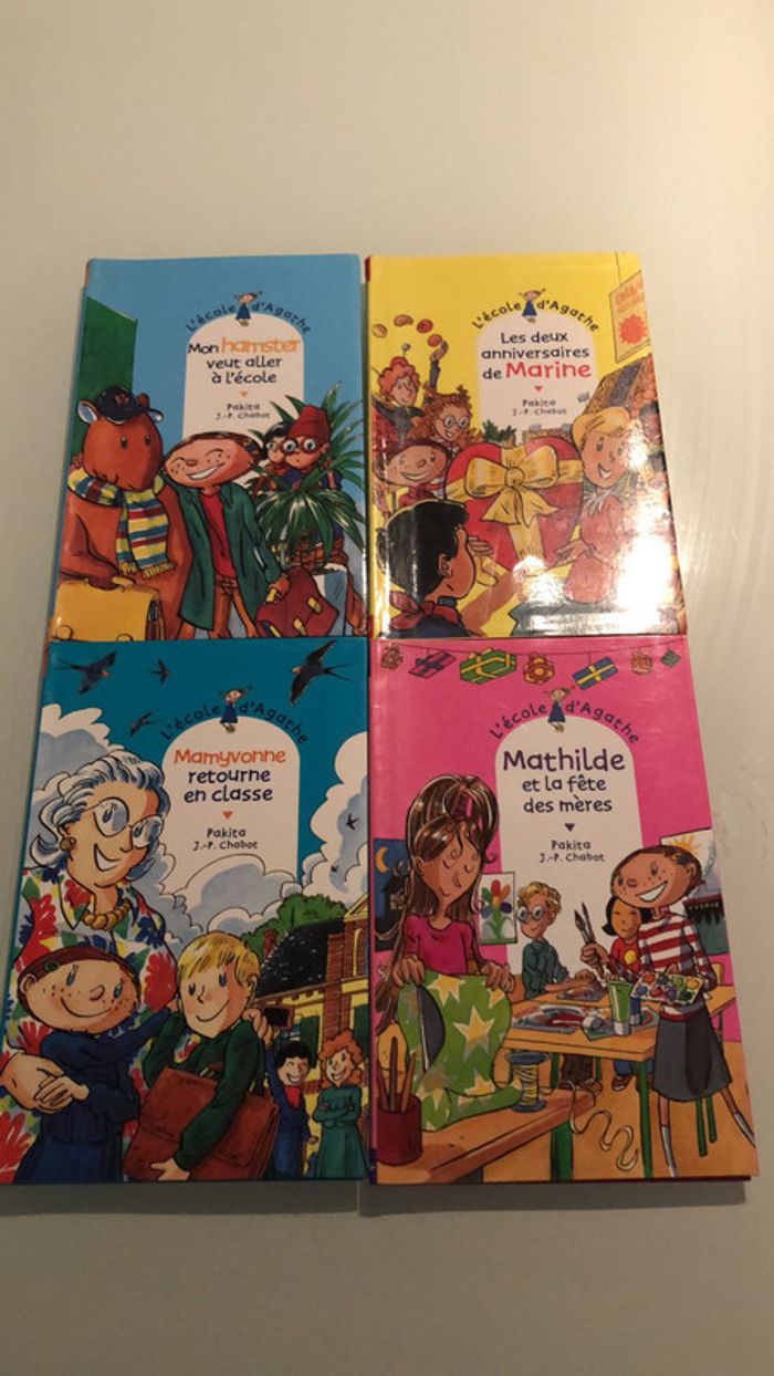 4 livres l’école d’Agathe