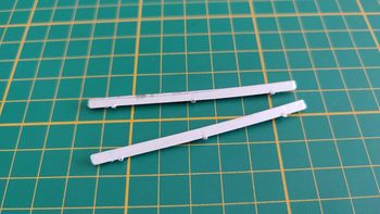 Lot x2 baguettes chrome miniature Burago Bburago Volkswagen Beetle 1955 1/18 1/18e 1/18ème #C59