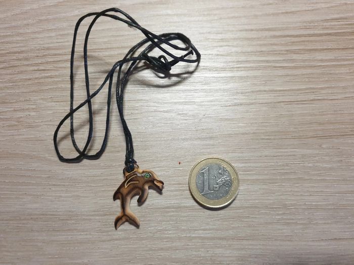 Superbe collier neuf dauphin tribal vintage