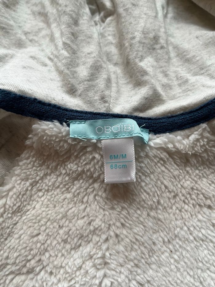 Gilet zippé obaibi 6 mois - photo numéro 3
