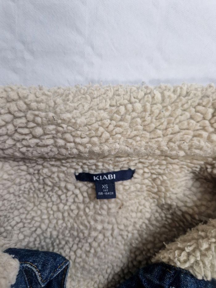 Blouson , veste en jeans moumouté , femme , taille XS - photo numéro 3