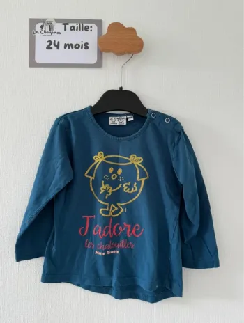 Tee shirt manches longues - taille 24 mois 🌸