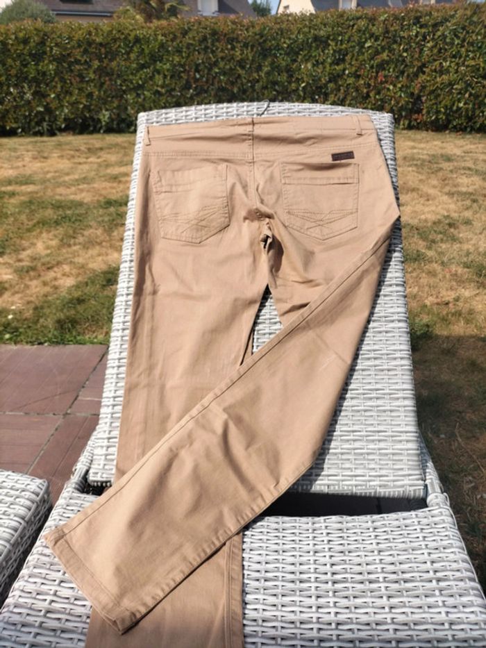 Pantalon toile beige taille 44 - photo numéro 6