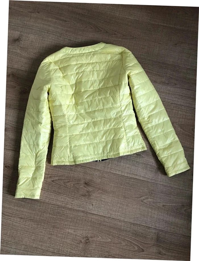 Veste matelassée réversible bleue marine ou jaune Morgan taille 36 jamais portée - photo numéro 18