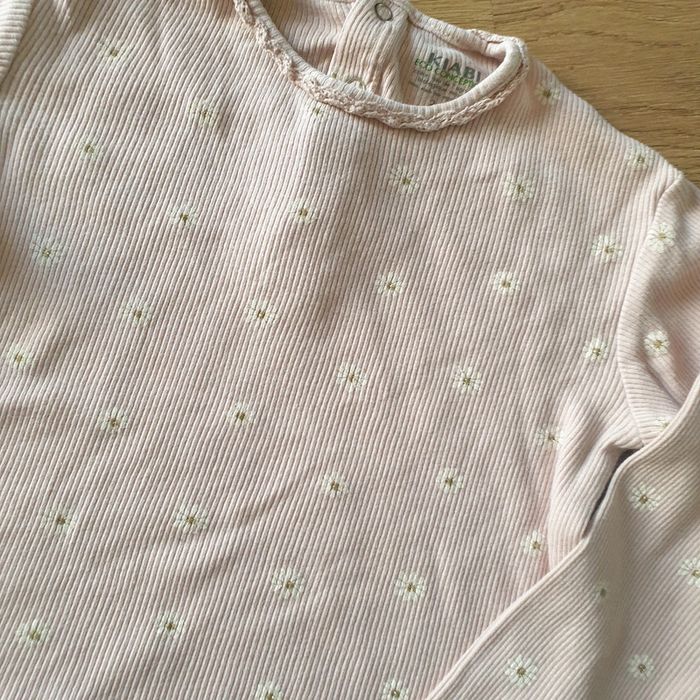 🩷 Tee-shirt ML mailles côtelé 24 mois Kiabi #emyfleury_24moisfille - photo numéro 2