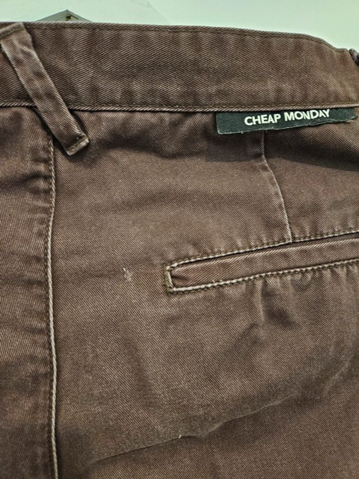 Pantalon chino cheap monday bordeaux - photo numéro 4