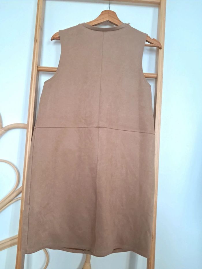 Robe trapèze beige Zara taille L 40 parfait état - photo numéro 3