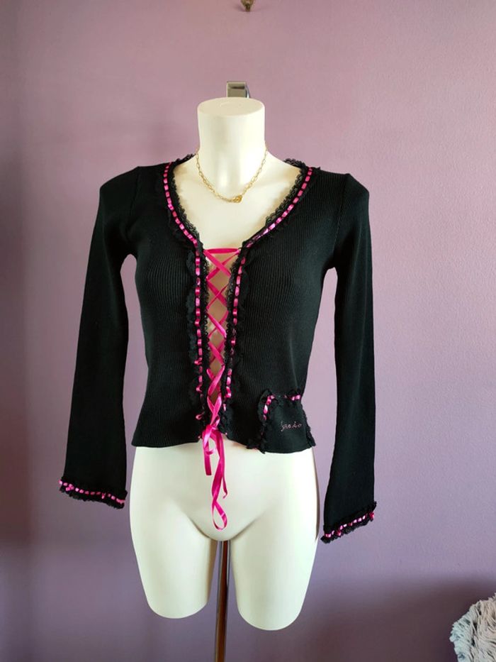 Pull corset vintage laçage Y2k - photo numéro 10