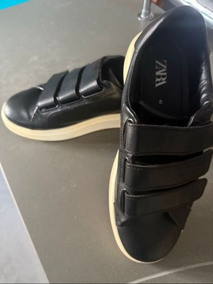 Chaussures Hommes à scratch Zara noir
