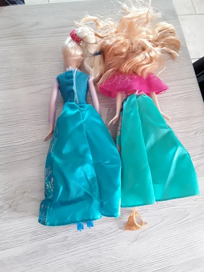 Poupées Elsa et Anna la Reine des Neiges - photo numéro 2