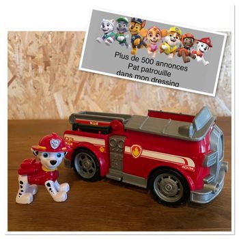 Idée cadeau 🎁 figurine Marcus et son véhicule de la Pat Patrouille