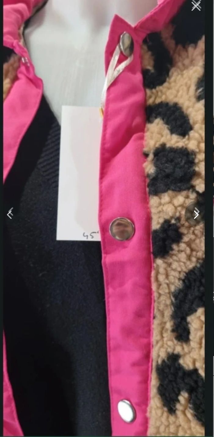 Veste molletonnée leopard - photo numéro 7