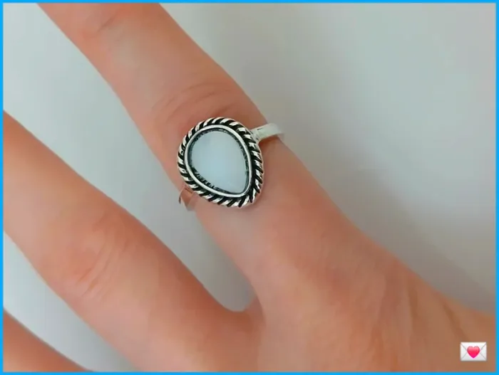 Bague tendance femme-argenté en acier inoxydable