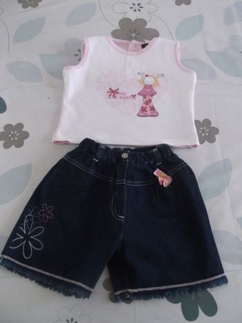 Ensemble short debardeur fille