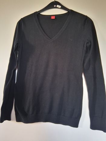 Pull fin " esprit " noir " t- S"