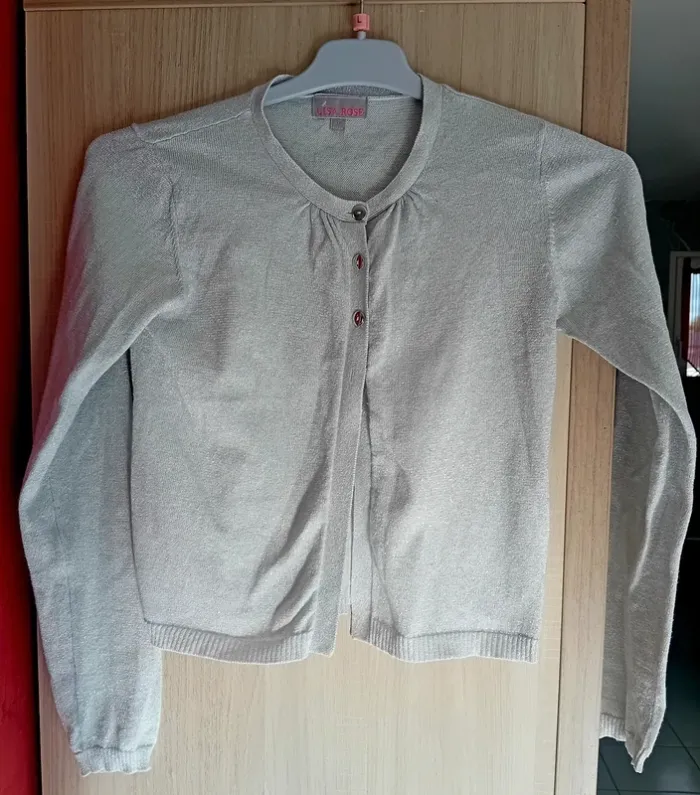 Gilet gris argenté Lisa Rose T 12 ans