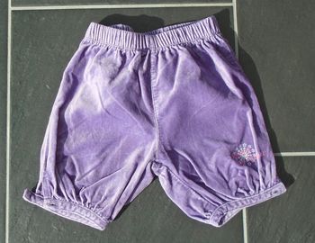 Short velours Minnie fille 9 mois