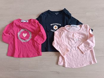 T-shirt manches longues fille 3 mois