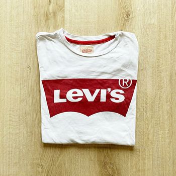 Levi's T-Shirt Culte blanc Mixte Vintage Exclusive Y2K 90's Street Ado Urban (Taille 16 Ans)