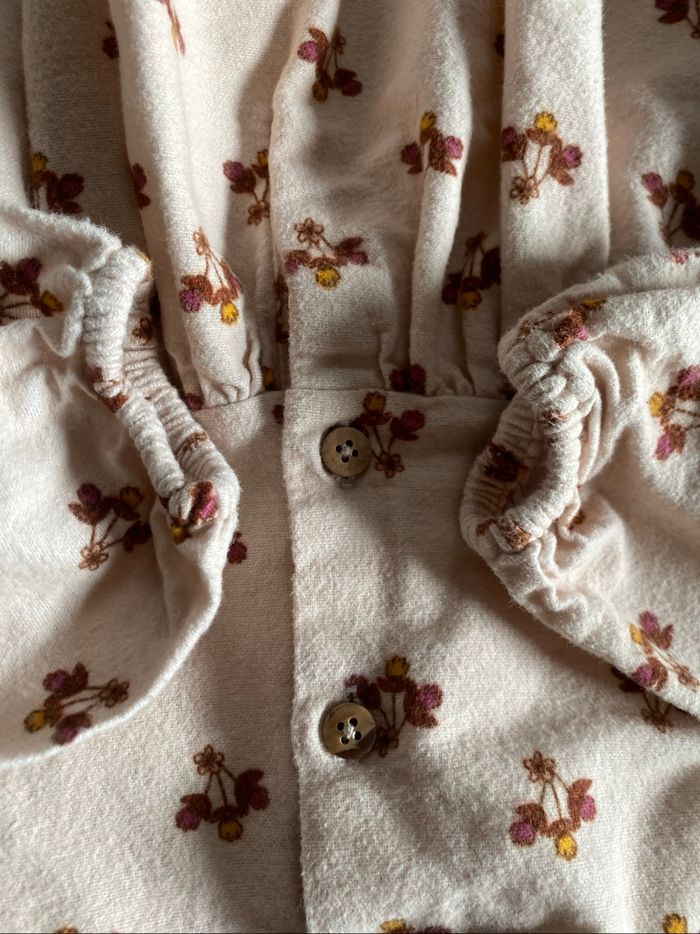 Robe flanelle beige fleuri 12/18 mois LC Waikiki - photo numéro 8