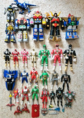 Lot Jouets Figurines Power Rangers Vintage