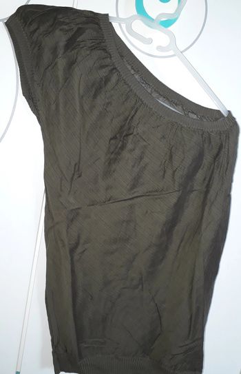 Haut asymétrique kaki