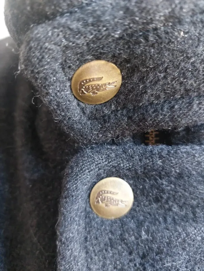 Veste vintage grise avec boutons dorés - photo numéro 5