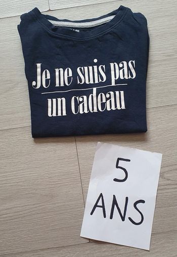 Maillot t-shirt manches longues 5ans garçon