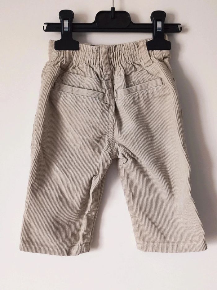 Pantalon beige strié - photo numéro 3