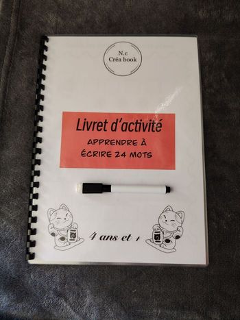 Livret d'activité apprendre à écrire 24 mots