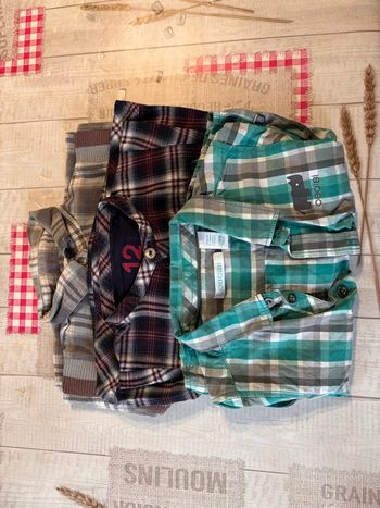 3 chemises manche longue 