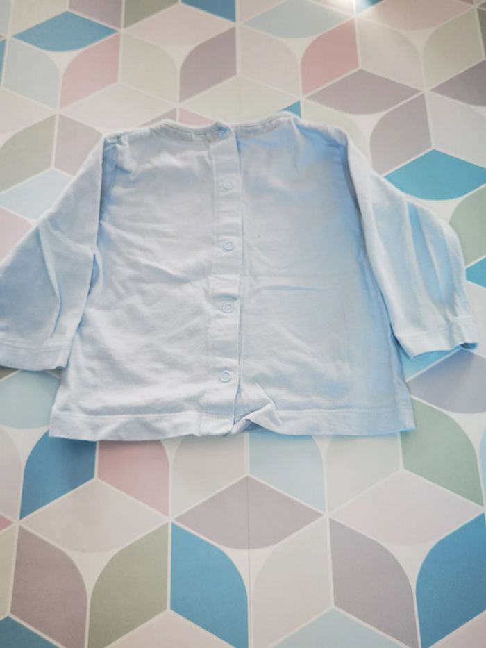 D3570 - lot de 2 tee-shirt garçon 6 mois - photo numéro 4