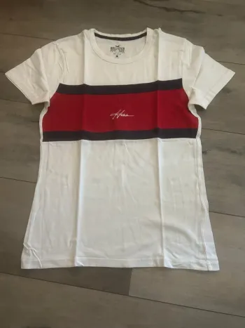 Tee-shirt Hollister xxs blanc rouge